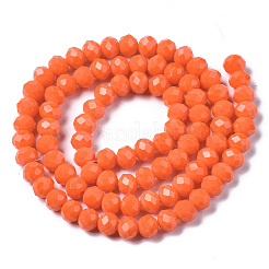 Opaque Solid Color Glass Beads Strands&nbsp;X-EGLA-A034-P6mm-D20