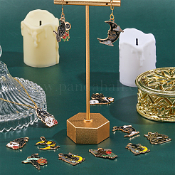 32Pcs 16 Style Alloy Enamel Pendants&nbsp;ENAM-CA0001-49