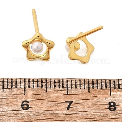 925 Sterling Silver Stud Earrings&nbsp;EJEW-D317-01G