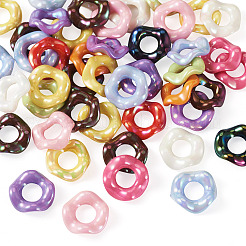 Plated UV Opaque Acrylic Beads&nbsp;FIND-TAC0035-51B