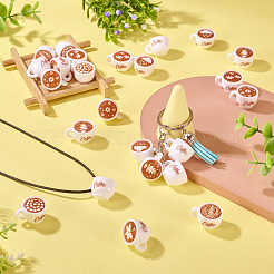 24Pcs 8 Colors Resin Dollhouse Miniature Coffee&nbsp;DIY-TA0012-89