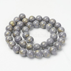 Natural Mashan Jade Beads Strands&nbsp;G-P232-01-A-10mm
