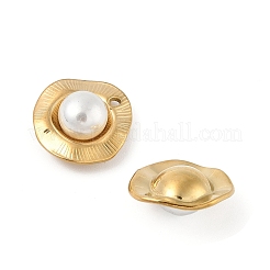 ABS Imitation Pearls Beads Pendants&nbsp;STAS-P380-70G