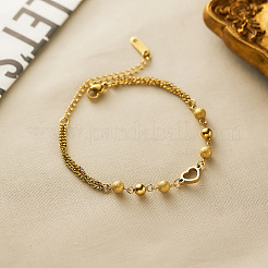 304 Stainless Steel Link Bracelets&nbsp;WG0F64C-01
