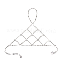 Brass Cable Chains Ring Bracelets for Women&nbsp;BJEW-JB11578-02