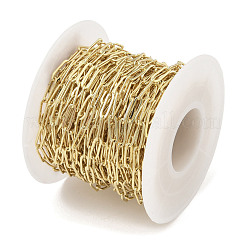 Rack Plating Oval Brass Curb Chains&nbsp;CHC-A010-01G-05