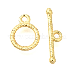 Brass Toggle Clasps&nbsp;KK-B121-06G