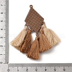 Bohemia Polyester Tassel Big Pendants&nbsp;FIND-B058-02R