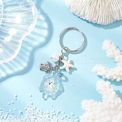 5Pcs Luminous Transparent Acrylic Keychains&nbsp;KEYC-JKC01358