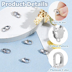 8Pcs Brass Lobster Claw Clasps&nbsp;KK-HS0001-54P