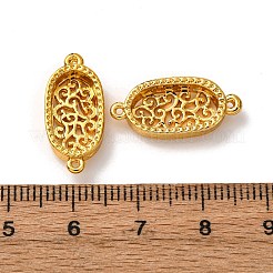 Oval Brass Connector Cabochon Settings&nbsp;KK-NH0007-02G