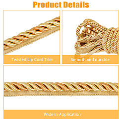 12.5M Polyester Twisted Lip Cord Trim&nbsp;OCOR-WH0071-90A