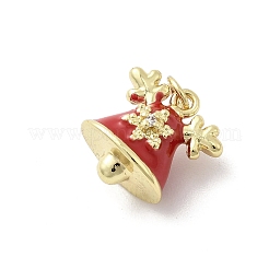 Brass Micro Pave Cubic Zirconia Pendants&nbsp;KK-A278-10G-01