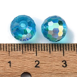 AB Color Plated Glass Beads&nbsp;EGLA-P059-02B-AB25