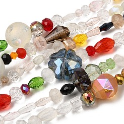Mixed Electroplate Glass Beads Strands&nbsp;EGLA-A003-01
