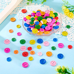 200Pcs 2 Styles Wooden Bottons&nbsp;BUTT-TA0001-35