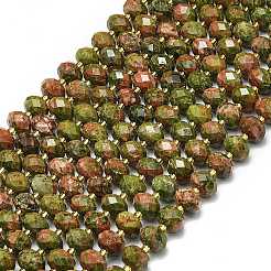 Natural Unakite Beads Strands&nbsp;G-P573-A04-01