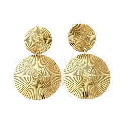304 Stainless Steel Dangle Stud Earrings&nbsp;EJEW-D308-01G
