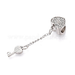 Alloy Rhinestone European Dangle Charms&nbsp;MPDL-Q208-113