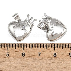 Brass Micro Pave Cubic Zirconia Pendants&nbsp;KK-A269-15P