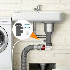 2 Bags PP Plastic Sink Drain Pipe Connector&nbsp;AJEW-NB0009-38