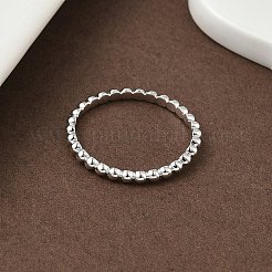 925 Streling Silver Plain Band Rings&nbsp;RJEW-P164-01D-P