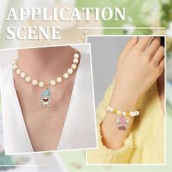 20Pcs 10 Styles Easter Alloy Enamel Pendants&nbsp;ENAM-FS0004-51