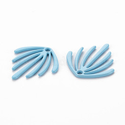 Spray Painted Alloy Pendants&nbsp;PALLOY-Q433-029D-RS