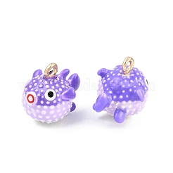 Alloy Enamel Pendants&nbsp;AL-CBA8C77-03G-03