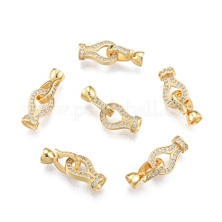 Brass Fold Over Clasps&nbsp;KK-A165-04G
