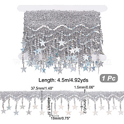 4.5M Sparkle Polyester Tassel Lace Trims&nbsp;OCOR-NB0001-68B