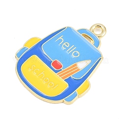 Back to School Alloy Enamel Pendants&nbsp;FIND-E054-02G