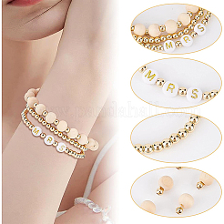 6Pcs 3 Style Word Mrs Stretch Bracelets Set&nbsp;BJEW-BC0002-06