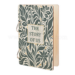 Wooden 2-Ring Loose Leaf Binder Postcard Phote Album Cover&nbsp;DIY-WH0547-065