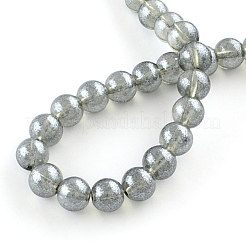 Transparent Spray Painted Glass Bead Strands&nbsp;DGLA-R050-6mm-16