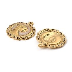 304 Stainless Steel Enamel Pendants&nbsp;STAS-I371-22G-02