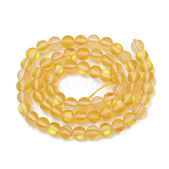 Synthetic Moonstone Beads Strands&nbsp;G-R375-10mm-A07