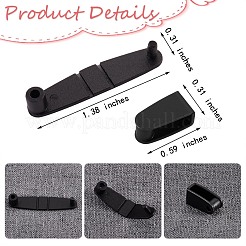 100Pcs 2 Colors Plastic Badge Strap Clip Carabiner Keychain Key Chain Connector Plastic Keychain Clip for Card Holder&nbsp;JX292A