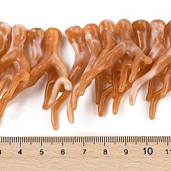 Opaque Acrylic Imitation Coral Beads Strands&nbsp;SACR-P033-02B-07