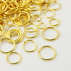 1 Box Brass Open Jump Rings&nbsp;KK-X0059-G-B