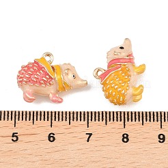 Hedgehog Alloy Enamel Pendants&nbsp;ENAM-P264-07G