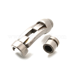 304 Stainless Steel Magnetic Clasps&nbsp;STAS-R140-08P
