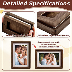 4Pcs Rectangle Wood Photo Frame Stand&nbsp;AJEW-WA0004-82A