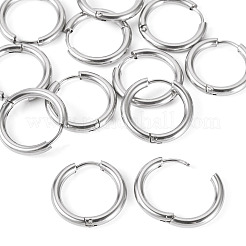 6 Pairs Tarnish Resistant 202 Stainless Steel Huggie Hoop Earrings&nbsp;EJEW-TA0001-57C