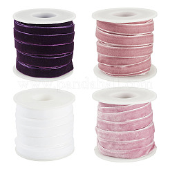 40 Yards 4 Colors Single Face Velvet Ribbon&nbsp;SRIB-TA0001-35C