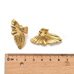 304 Stainless Steel Rhinestone Stud Earrings&nbsp;EJEW-P316-02G