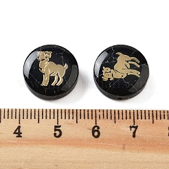 Dyed Black Synthetic Turquoise Beads&nbsp;G-F775-B07