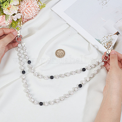 1Pc Punk Polymer Clay Rhinestone Round Beaded Chains for Jeans Pants&nbsp;AJEW-BM0001-23A