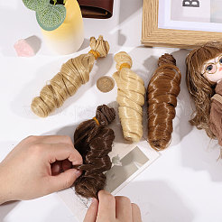4Pcs 4 Colors PP Hair Doll Wig Hair&nbsp;DIY-GL0005-56B