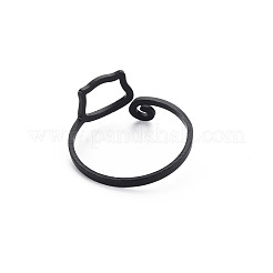 Men's Iron Cuff Finger Rings&nbsp;RJEW-N029-068